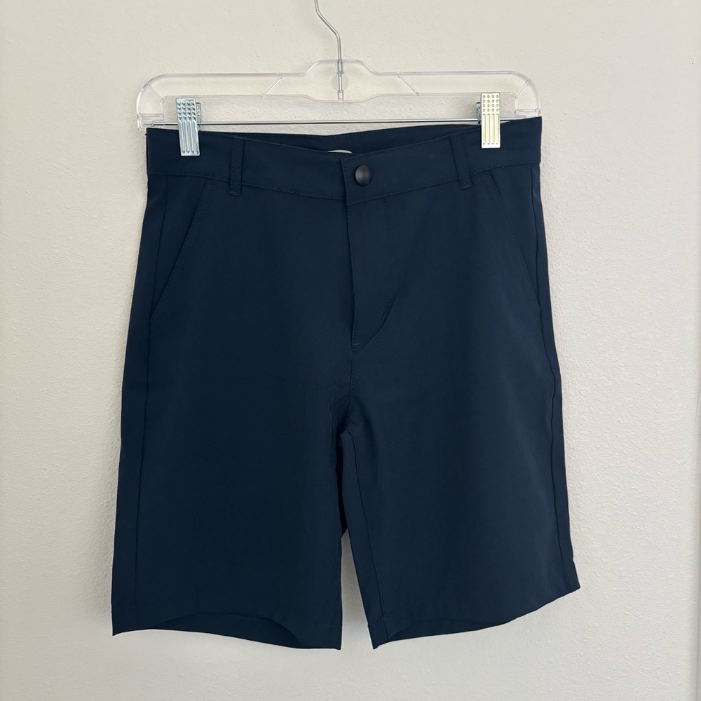 Old Navy Boy’s Dark Blue Flat Front Shorts Size 14 Uniform Shorts